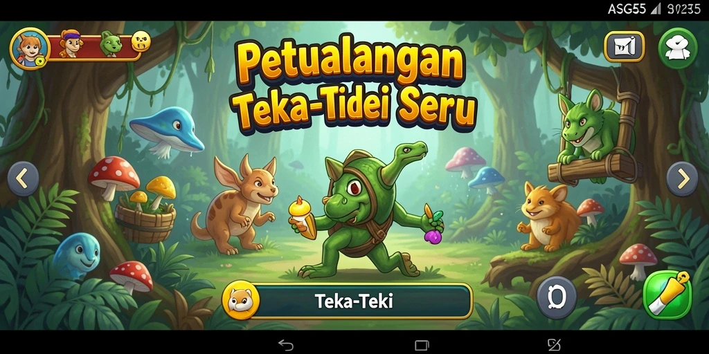 Tampilan antarmuka dan fungsi Teka-Teki yang menarik di ASG55.