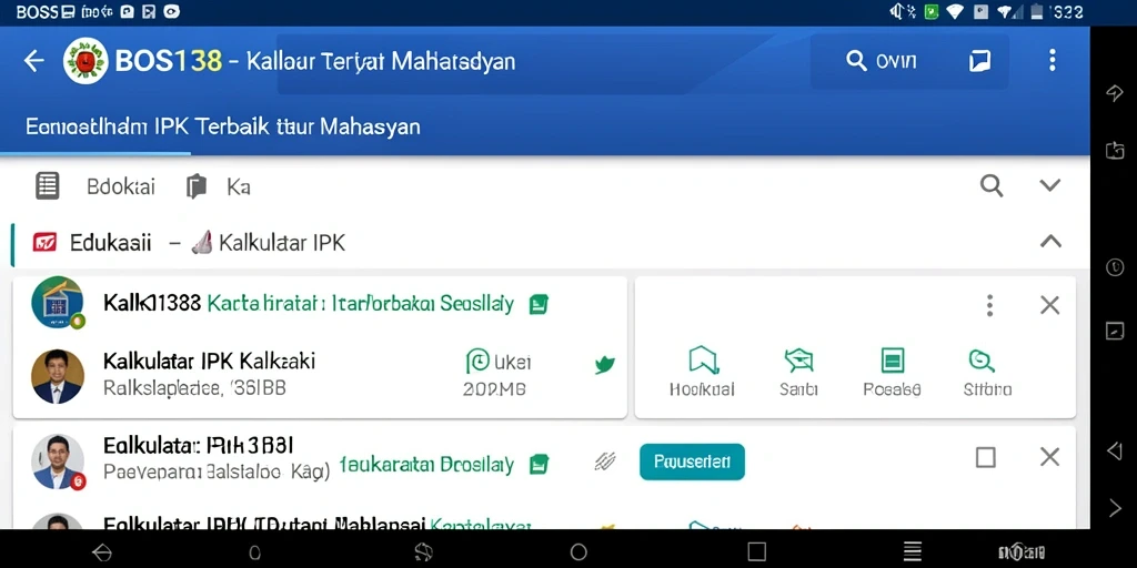 Antarmuka pengguna BOS138 yang jelas dan mudah digunakan.
