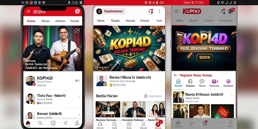 Antarmuka aplikasi KOPI4D yang menarik dan mudah dinavigasi.