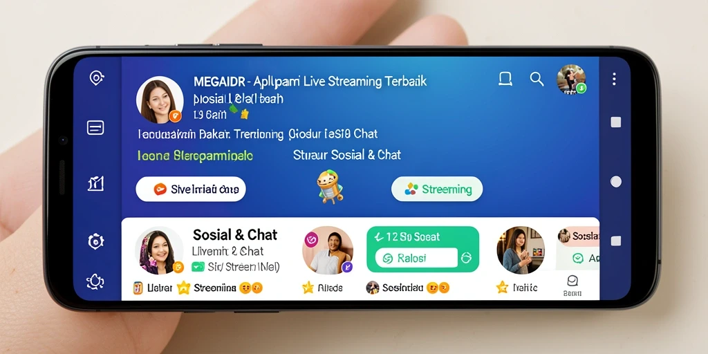 Antarmuka intuitif MEGAIDR untuk Live Streaming yang menarik.