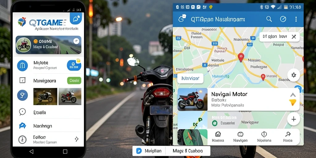 Antarmuka QTGAME yang sederhana dan informatif untuk navigasi motor.