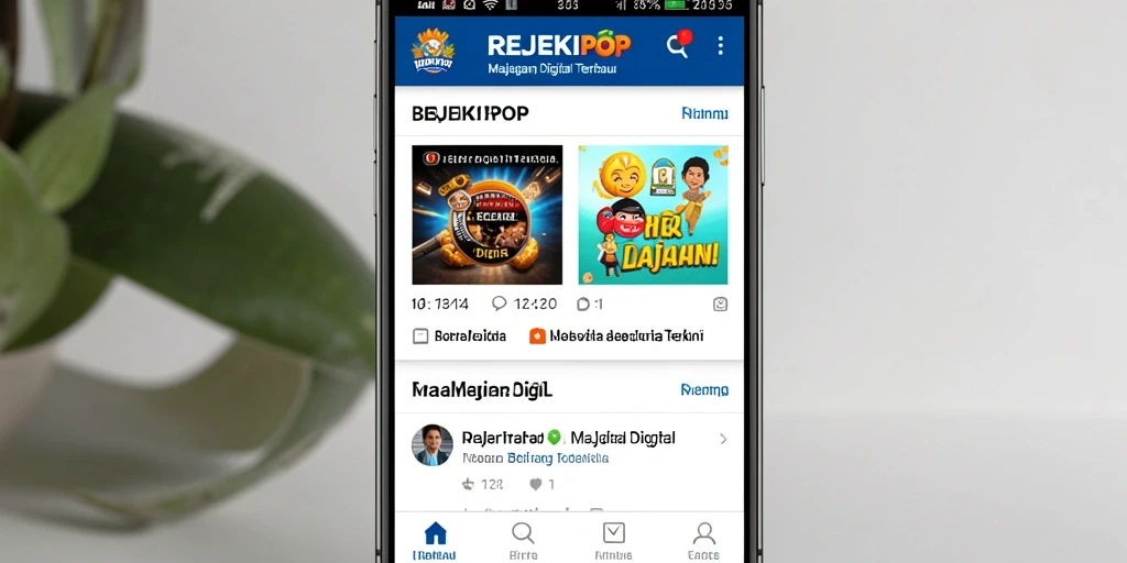 Antarmuka REJEKIPOP yang menarik dan modern