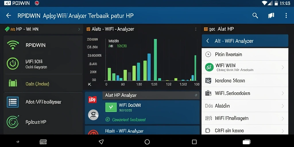 Antarmuka RPIDWIN menunjukkan informasi detail jaringan WiFi yang tersedia.