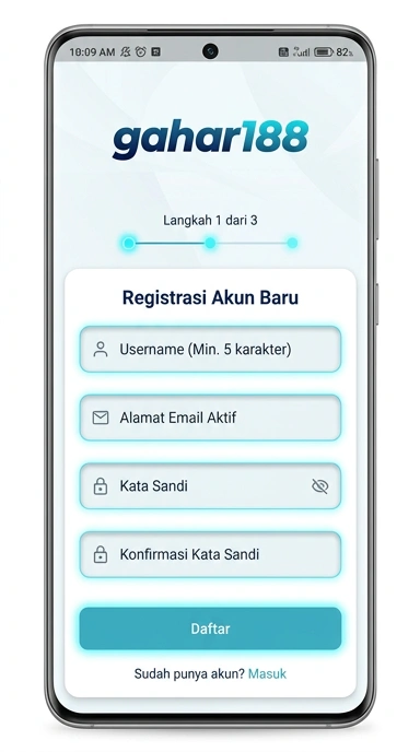 Panduan Registrasi Akun Baru di gahar188